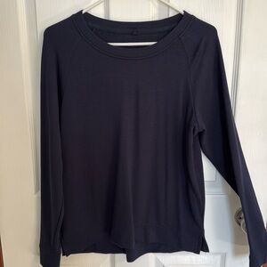 Lou & Grey (Loft) Signature soft sweatshirt in navy - size small